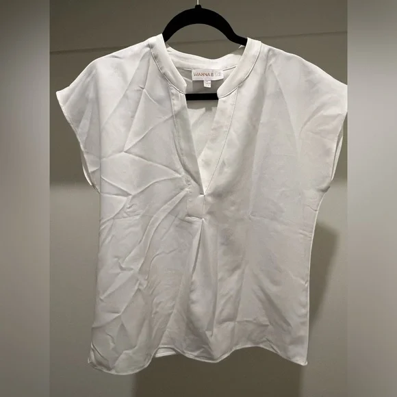 Avara | Wanna B V Neck Blouse | Large | White - Picture 4 of 8